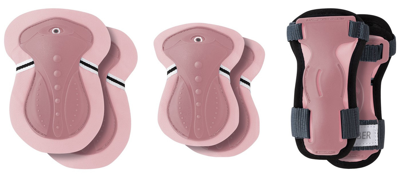 Захист налокітники+наколінники+зап’ястя Globber рожевий XS для дитини 25-50кг (541-210)