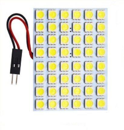 Світлодіодна панель 48SMD 5050 5.9*4.4CM автомобільна, вилка T10, 12В