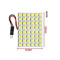 Світлодіодна панель 48SMD 5050 5.9*4.4CM автомобільна, вилка T10, 12В, фото 6