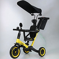 Дитячий триколісний велосипед-біговел 5в1 Cruiser Versa з батьківською ручкою поворотним сидінням і капюшоном