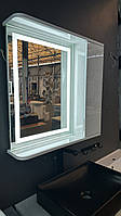 Дзеркало шафка 700*700 мм зі світлодіодним підсвічуванням