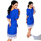 Жіноче плаття штапель 42-44,46-48 синій, м'ята, фото 2