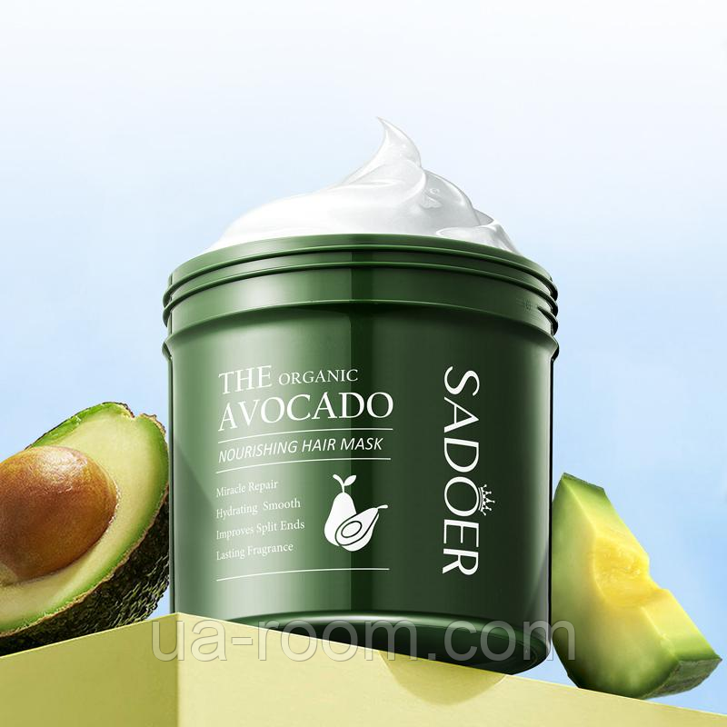 Питательная маска для волос с авокадо Sadoer The Organic Avocado Hair Mask, 500 мл.