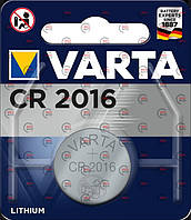 Батарейка "таблетка" літієва 3.0V CR2016 блист. Varta