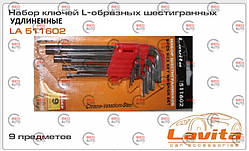 Набір ключів шестигранних середніх HEX 1,5-10 мм, 9 шт.