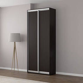 Шафа купе 2 двері 90 х 45 х 210 см N1 Венге Темнний