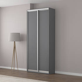 Шафа купе 2 двері 90 х 45 х 210 см N10 Антрацит