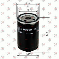 Фільтр олив. VW T4 1.9TD (h=97) (BOSCH)