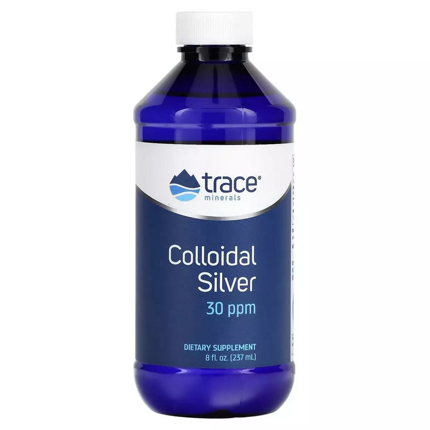 Колоїдне срібло, Colloidal Silver, Trace Minerals, 237 мл