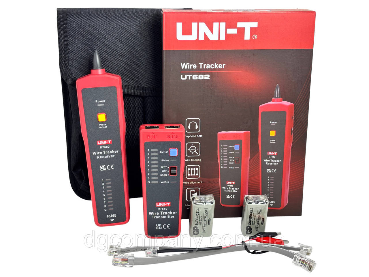 Тестер Uni-T UT682 трасошувач мережевого кабелю RJ11,RJ45