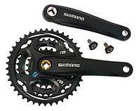 Шатуны велосипедные Shimano FC-M311 Altus/Acera (48-38-28), L-170 mm.