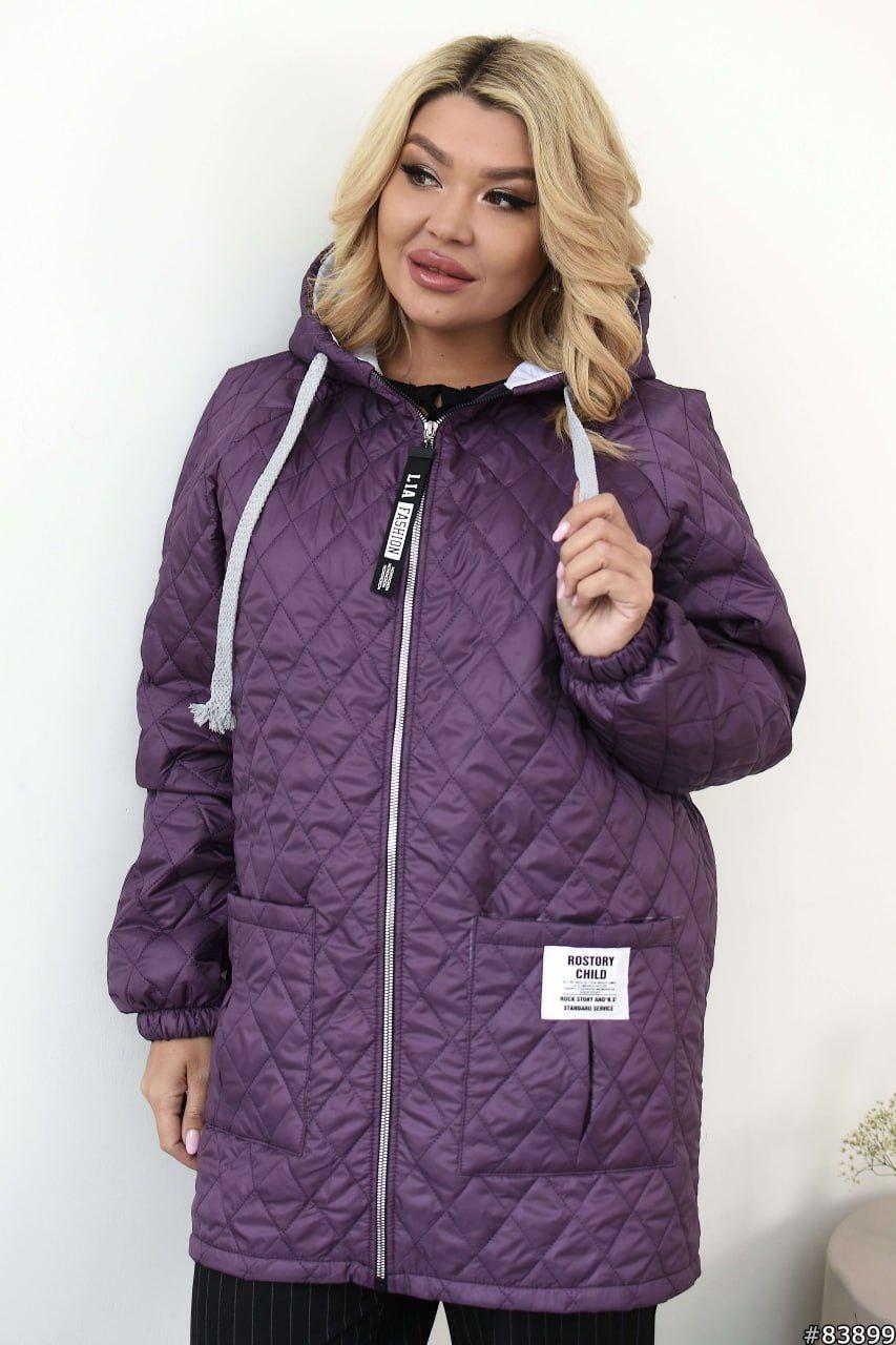 Жіноча куртка Sofia  033 прямого крою з манжетами на резинці, фото 1