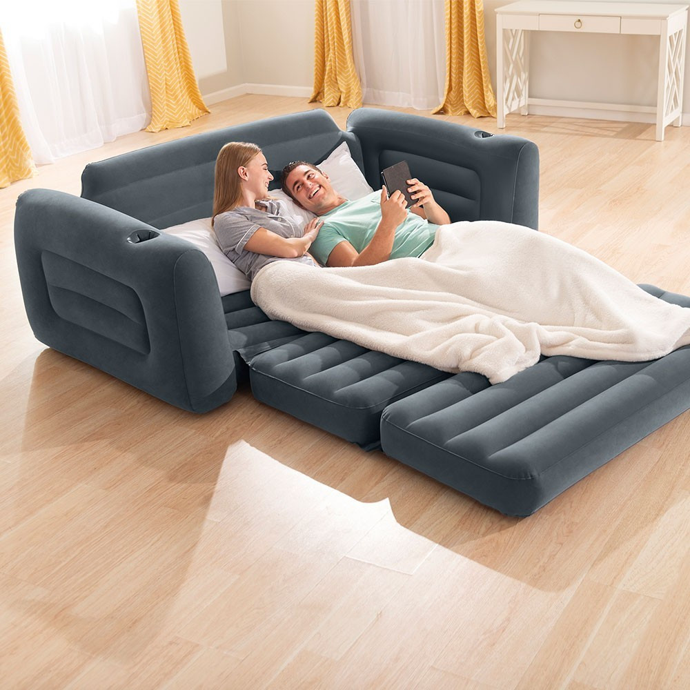 Надувний диван-кровать Intex 66552, 203×232×66 см