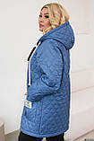 Жіноча куртка Sofia  033 прямого крою з манжетами на резинці, фото 3
