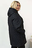 Жіноча куртка Sofia  033 прямого крою з манжетами на резинці, фото 7