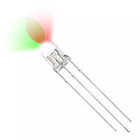 Світлодіод 5mm Червоний/Зелений, 3 виводи загальний катод