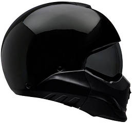 Мотоциклетний шолом мотошолом модульний Bell Broozer Gloss Black M (57-58cm)