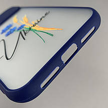 Чохол для Apple iPhone 11 чохол із колоском зі шторкою на телефон айфон 11 темно-синій q02f, фото 5