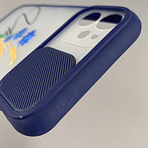 Чохол для Apple iPhone 11 чохол із колоском зі шторкою на телефон айфон 11 темно-синій q02f, фото 4
