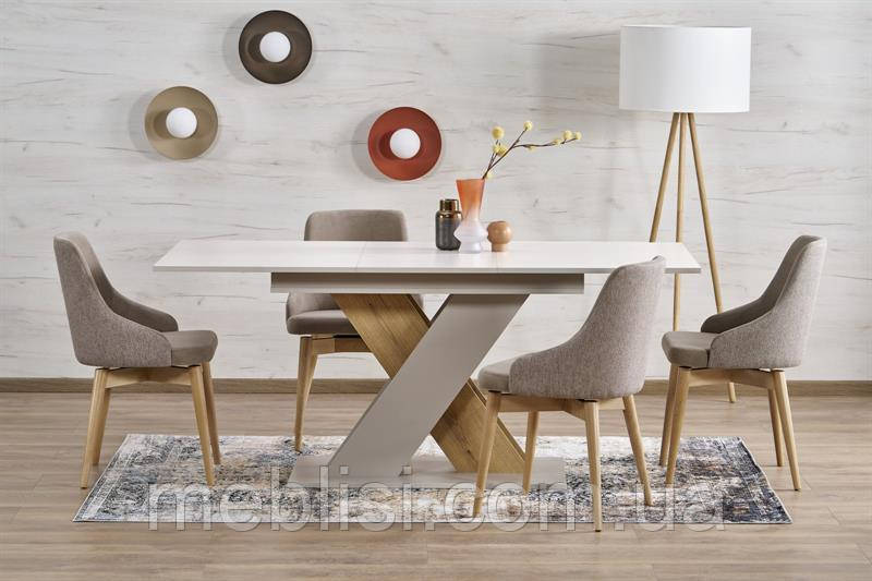 Розкладний стіл 130 кашемір XARELTO 130-175/85/76 cm(Halmar)