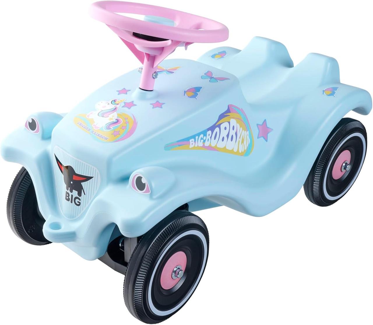 Толокар машинка-каталка BIG Bobby Сar Classic Unicorn блакитний, фото 1
