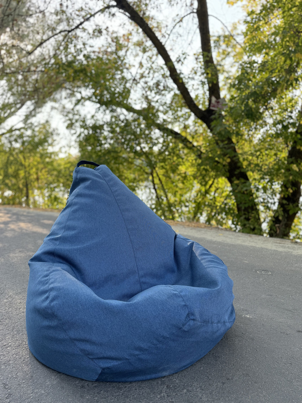 Крісло-мішок з тканини «рогожка» XL 120х85 см