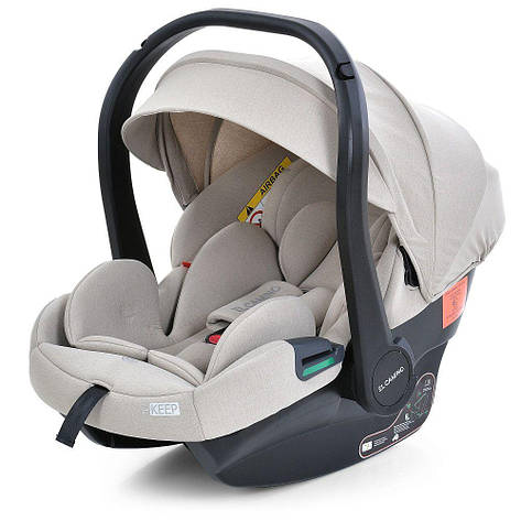 Автокрісло бебікокон El Camino ME 1186 i-KEEP (Група 0+, 0-13 кг) Melange Cashmere Beige, фото 1