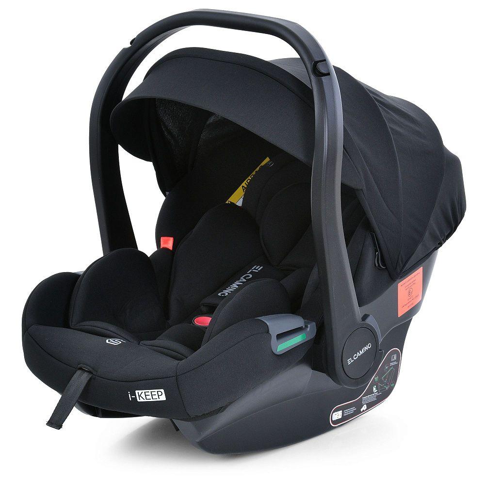 Дитяче автокрісло  El Camino ME 1186 i-KEEP Melange Jet Black (0+, 0-13 кг)