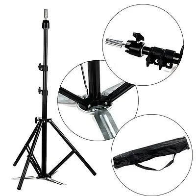 Штатив для голови манекена тринога, з чохлом 110 см, з додатковою підставкою