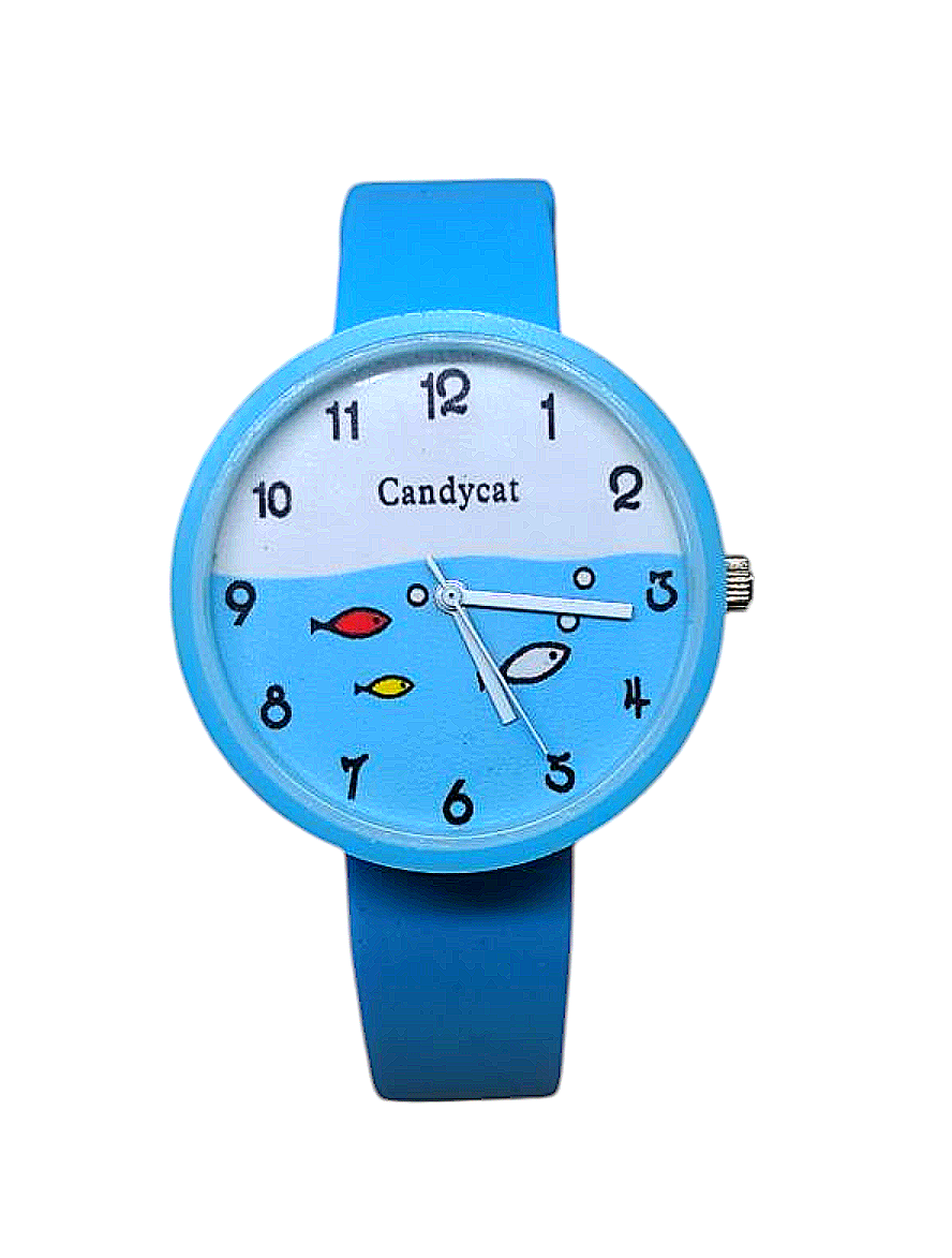 Дитячий наручний годинник "Candycat" Fishes Blue