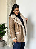 Стильна жіноча  демісезонна дублянка з еко-шкіри ''Енга'', фото 4