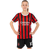 Дитяча футбольна форма 10 Рафаель Леао Мілан AC MILAN домашня 2024 CO-4651 (на зріст 115-160 см), фото 3