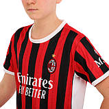 Дитяча футбольна форма 10 Рафаель Леао Мілан AC MILAN домашня 2024 CO-4651 (на зріст 115-160 см), фото 7