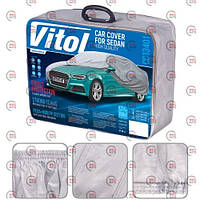 Тент-накидка седан L 483х178х120 PEVA з підкладкою, кишеня дзеркал Vitol