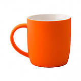 Чашка порцелянова матова ФІЄСТА 320 мл з покриттям Soft Touch помаранчева, фото 2
