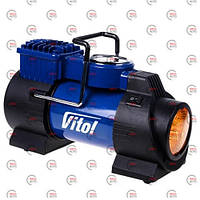Компресор Vitol 10атм/40 л/15А/1м шланг/прикур/сумка/LED ліхтар