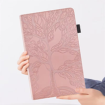 Чохол книжка Wood Book на планшет Poco Pad (12.1")/рожевий, фото 4