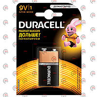 Батарейка "КРОНА" лужна 9.0 V прямокутна Duracell Basic Alkaline блист.