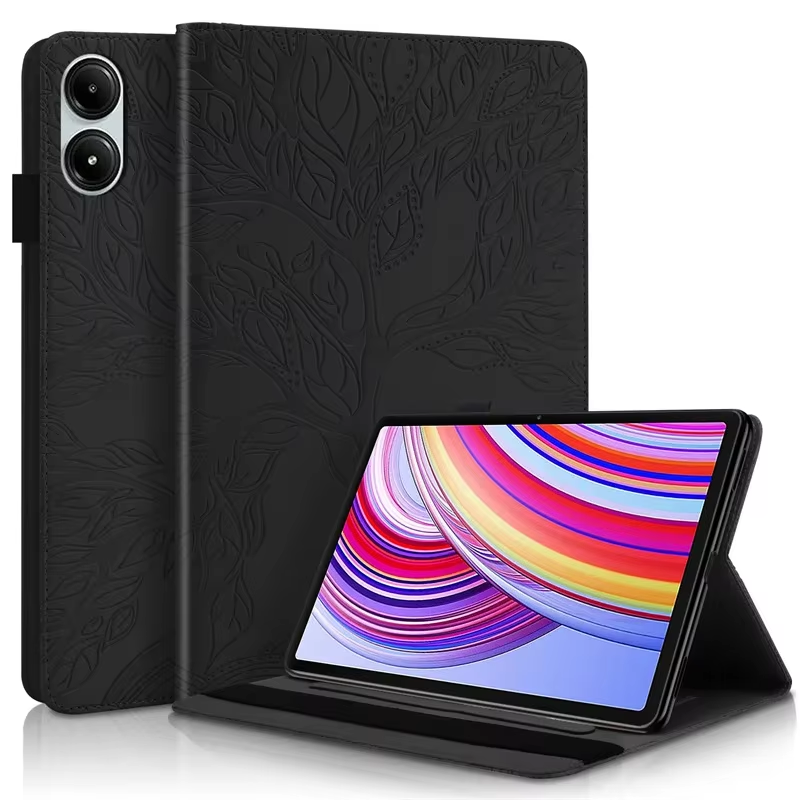 Чохол-книга Wood Book на планшет Xiaomi Redmi Pad Pro (12.1") / чорний