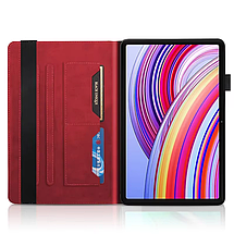 Чохол книжка Wood Book на планшет Poco Pad (12.1")/червоний, фото 5