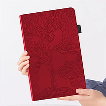 Чохол книжка Wood Book на планшет Poco Pad (12.1")/червоний, фото 4