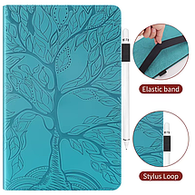 Чохол книжка Wood Book на планшет Poco Pad (12.1")/блакитний, фото 4