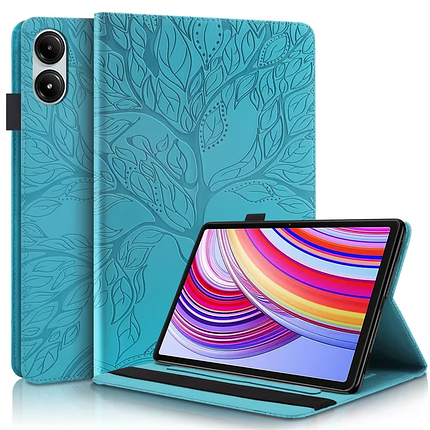 Чохол книжка Wood Book на планшет Xiaomi Redmi Pad Pro (12.1")/блакитний, фото 1