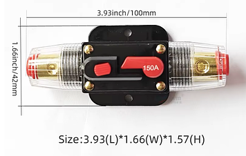 Автоматичний запобіжник ланцюга підсилювач звуку запобіжник для сабвуфера підсилювача 150 А