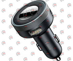 FM-модулятор Baseus CCLH-01 USB/MP3/12-24В/microSD/AUX вхід USB-заряджання 3,4 А/Bluetooth 5.0