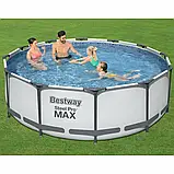 Каркасний басейн Bestway 56418 (366х100 см) з картриджним фільтром і драбиною, фото 2