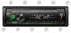 Магнітола Pioneer MVH-S120 UBG FM/USB/AUX/MP3/Android/сьемн пан./зелена підсв.