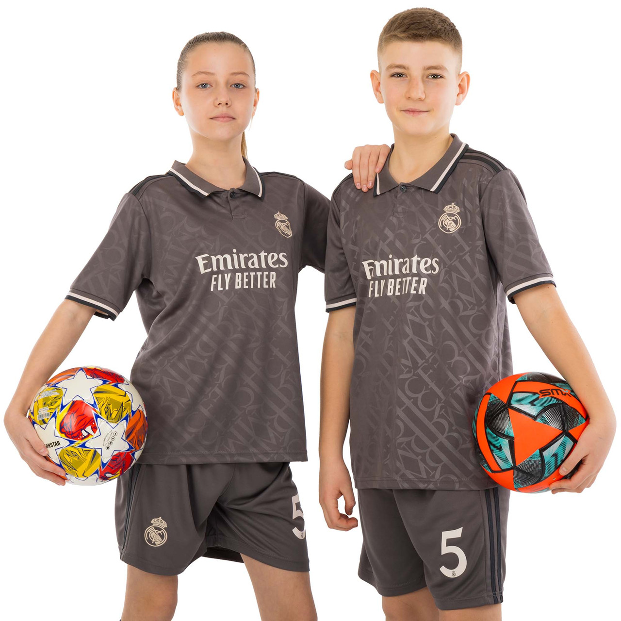 Дитяча футбольна форма 5 BELLINGHAM REAL MADRID Реал Мадрид резервна 2025 CO-4649 (на зріст 115-160 см)