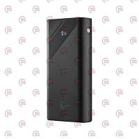 Повербанк 20000 mAh, 2 USB-вихід, заряд через MicroUSB/Type-C, індикатор заряду