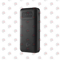Повербанк 20000 mAh, 2 USB-вихід, заряд через MicroUSB/Type-C, індикатор заряду